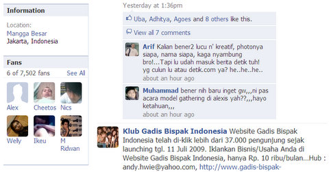 klub gadis bispak indonesia facebook Ribuan orang ngefans grup Facebook, Cewek Bispak Indonesia
